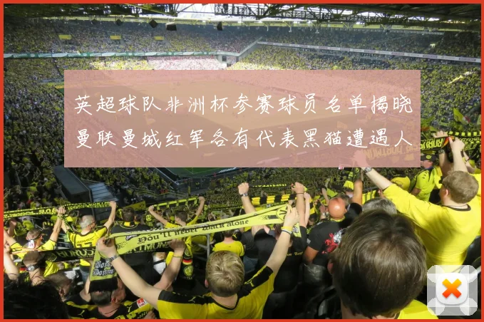 英超球队非洲杯参赛球员名单揭晓曼联曼城红军各有代表黑猫遭遇人员流失